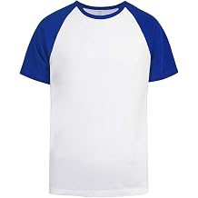 Mens Premium Two Tone Short Sleeve Baseball Tee Shirt
