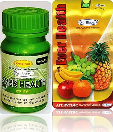 Ever Health Tonic And Ever Health Capsule for Weakness, Weight Loss, Insomnia, Loss of Appetite 450ml + 50 Capsule