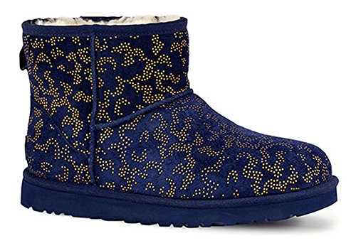 Preisvergleich Produktbild UGG - Classic Mini Metallic Conifer Damen, Blau (Navy), 39 EU