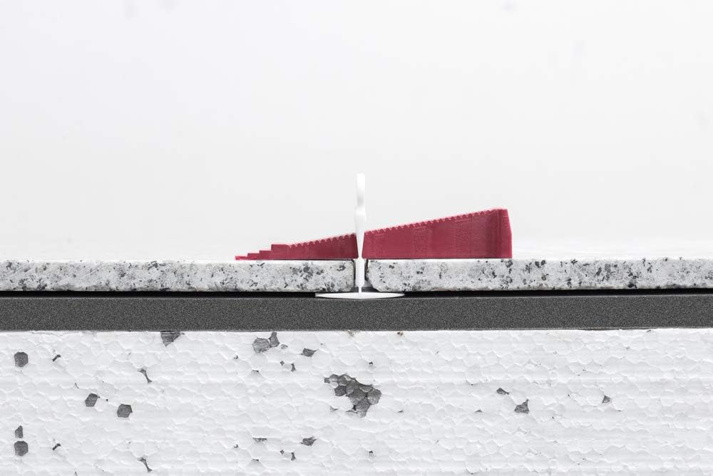 T-Lock - Professional Anti Lippage Tile Leveling System - 500 Tile Leveling Clips 250 Clips White FBA_T-Lock TM