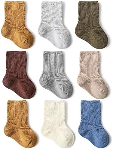 SHARELY SHEEP Toddler Socks Unisex Baby Baby Crew Cotton Cuff Soc...