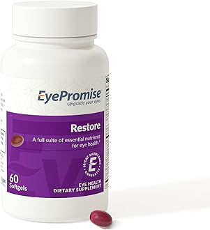 EyePromise Restore Eye Health Supplements - 60 Softgels, 30-Day Supply - Omega 3 Supplement with Lutein and Zeaxanthin, Fish Oil, EPA, DHA & Eye Vitamins and Nutrients