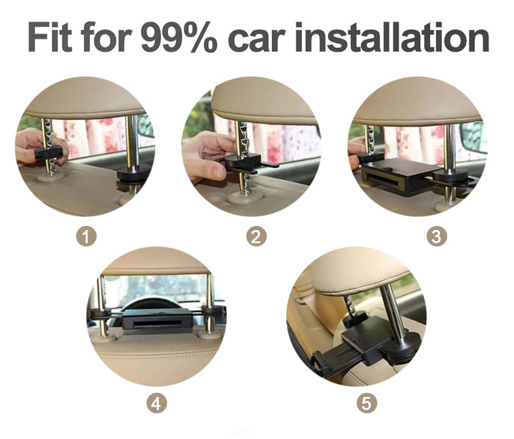 Reproductores Vídeo para Reposacabezas Coche - Tableta Universal para Coche 4k 11,6 Pulgadas, Sistema Entretenimiento para el Asiento Trasero con Reproductor Multimedia para Android 9.0, 1+16G
