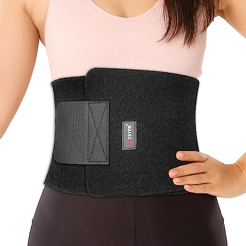Zoyer Waist Trimmer Belt Neoprene Stomach Trainer Tummy Toner Body Shaper Belt To Cut Water Weight Sweat More For Slim Waist For Men & Women Black Performance Series #TOP20