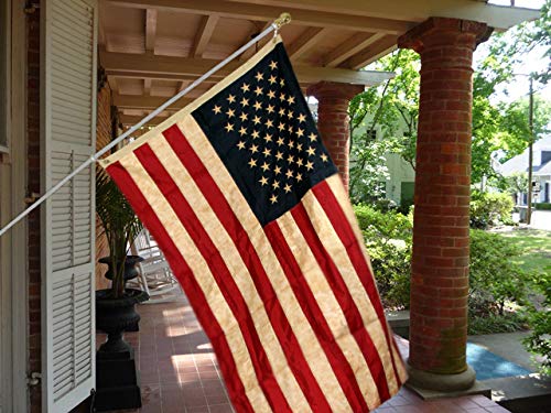 6Ft Spinning Flag Pole - Silver Flag Pole & Gold Topper - Outdoor Wall Hanging Tangle Free Spinning Flag Pole - Black Label Special Edition #TOP4