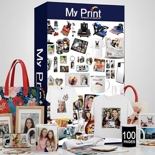 Image of MY PRINT | 125GSM HD | Dual Coated Sublimation Transfer Paper A4 | For T-Shirt | Mug | 3D Cover | All Sublimation Product | Only For Sublimation INK [100 PAGES]