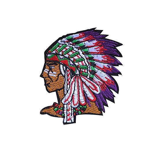 Hho Riverbyland Sew On Patches Embroidered Indian Patch Embroidered Diy Patches, Cute Applique Sew Iron On Kids Craft Patch For Bags Jackets Jeans Clothes #TOP16