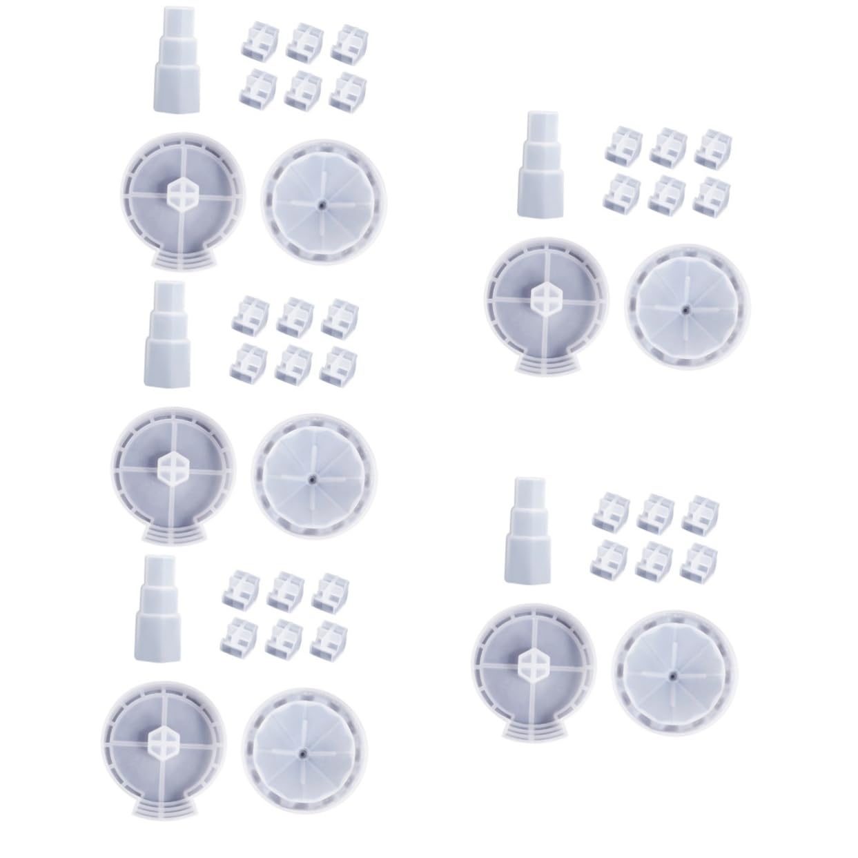 jojofuny 5 Set Stampo Silicone Flessibile per Epossidica Kit per Decorazioni Diy con Stampi Dettagliati e Riutilizzabili Facile da Pulire per Artigianato Creativo