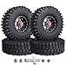 4pcs CrazyHobby RC 1.9 Tires and Beadlock Wheels for Traxxas TRX4 Axial SCX10 II III RR10 Wraith 1/10 RC Crawler Cars Trucks