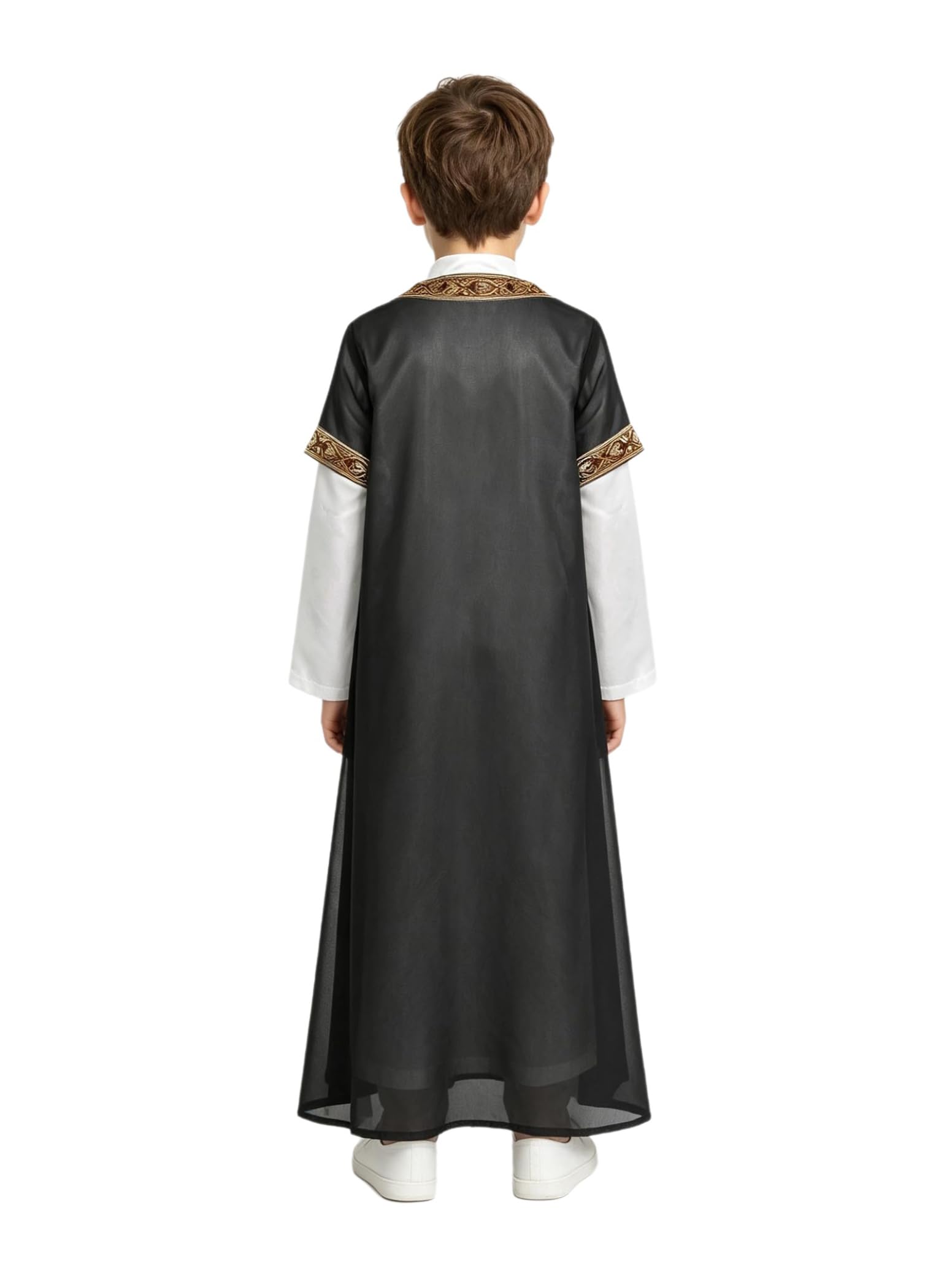 inlzdz Bambini Abbigliamento Islamico in Due Pezzi Vesti Musulmane Ramadan