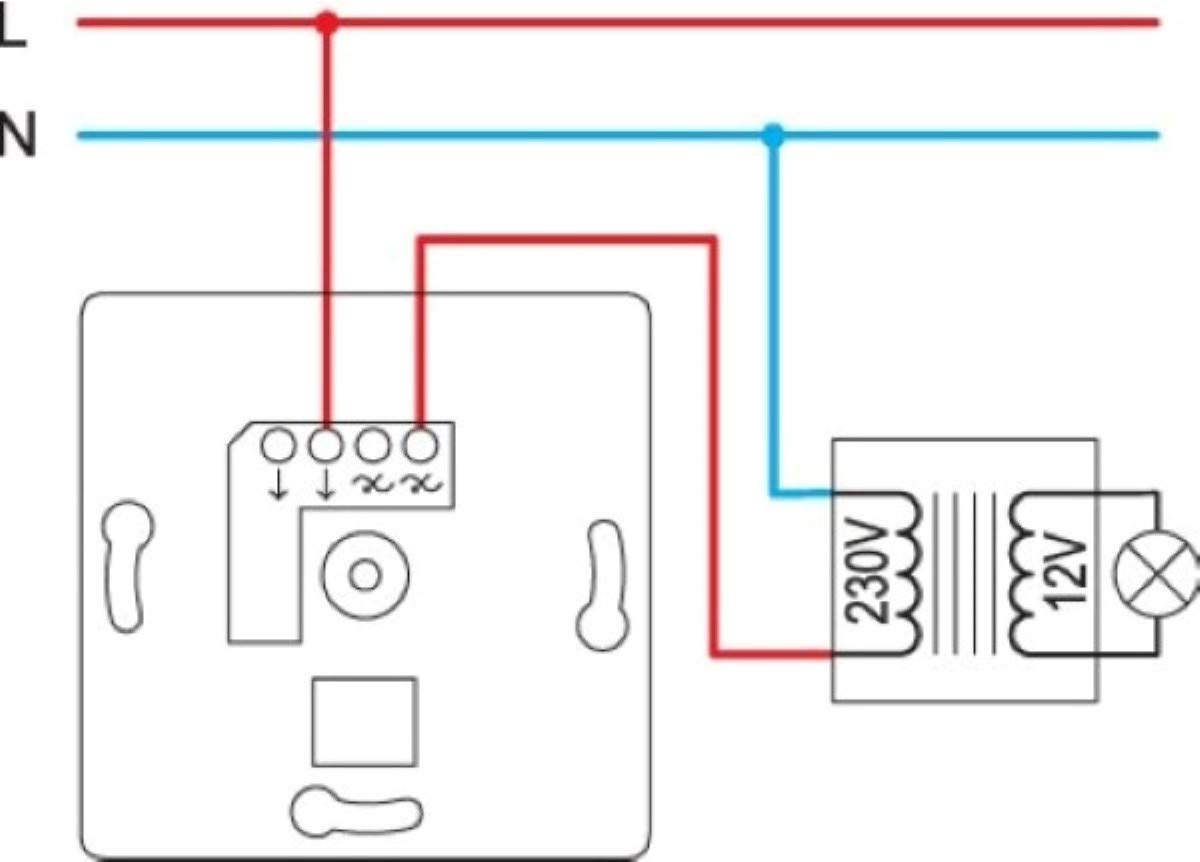 Interruptor TEM gama empotrada Ekonomik cambio de presión dimmer LED blanco brillante