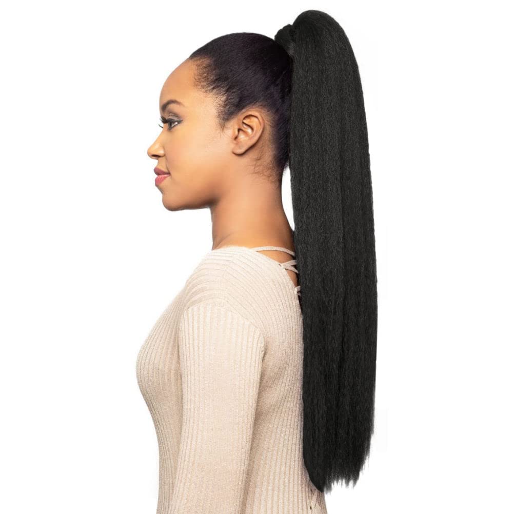 Foxy Silver (Easy Wrap Pony 3) - Heat Resistant Fiber Ponytail in 51