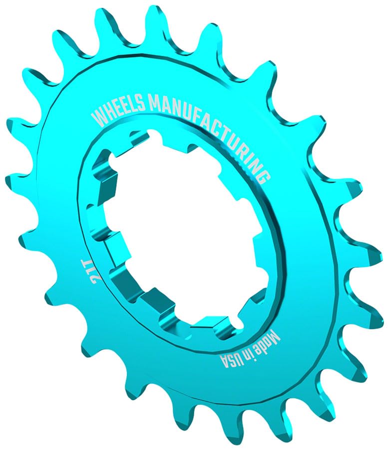 Wheels Manufacturing Solo-Speed Cog - 21t, Fits Solo-Spline and Solo-XD Kits, Teal
