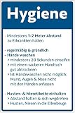 Hygieneregeln Schild 300x200 mm für COVID-19 Hinweise