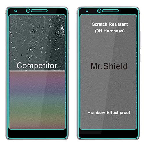 Mr.shield [3-Pack] Designed For Coolpad Legacy [Japan Tempered Glass] [9H Hardness] [Full Cover] Screen Protector With Lifetime Replacement #TOP3