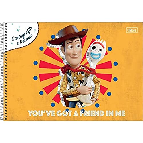 Caderno Cartografia C/D 80 Folhas Toy Story Tilibra