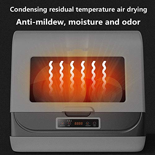 Tafelmodel Vaatwasser Compacte Draagbare Mini-Vaatwasser Led-Display, Aanrecht 6 Plaatsinstellingen Energiezuinig… - Image 6