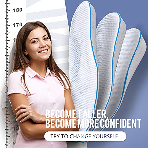 XINIFOOT Height Increase Insole Arch Support Breathable Shoe Insoles Heel Lift Inserts Elevator Insoles For Men(2.5Cm Height)