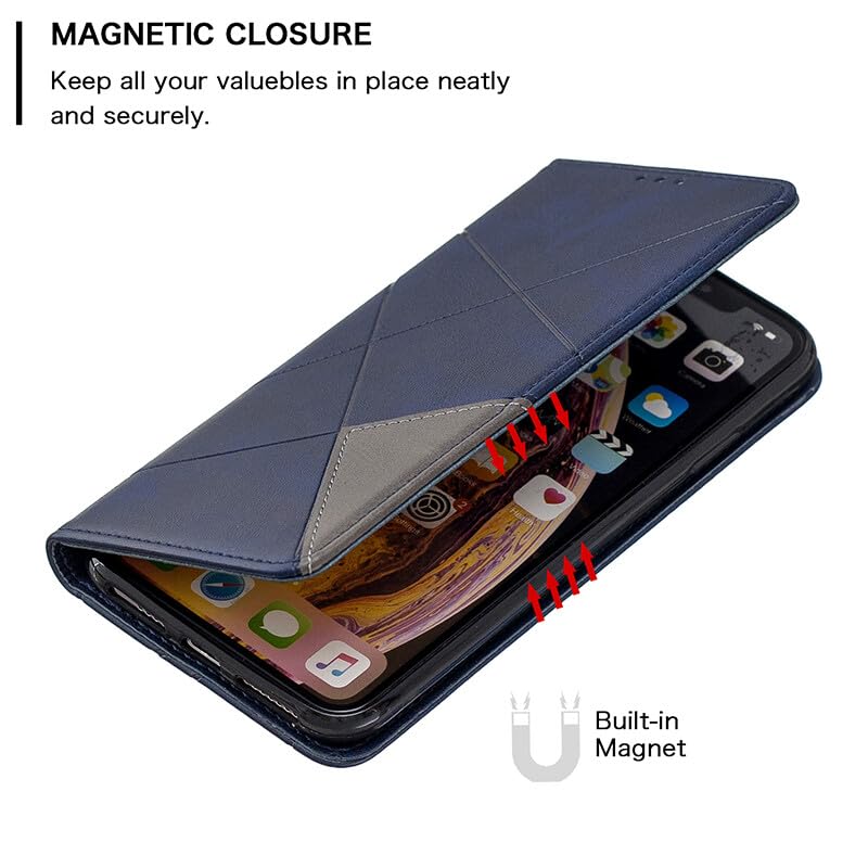 Housse Oppo A78 4G marron avec support vidéo clapet aimanté - 4