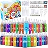 PATIFEED Batikverfset voor kinderen, 14 kleuren Tie Dye Kit voor grote groepen, niet-giftige permanente stofkleur, zomeractiviteiten voor kinderen, volwassenen, handgemaakt feest