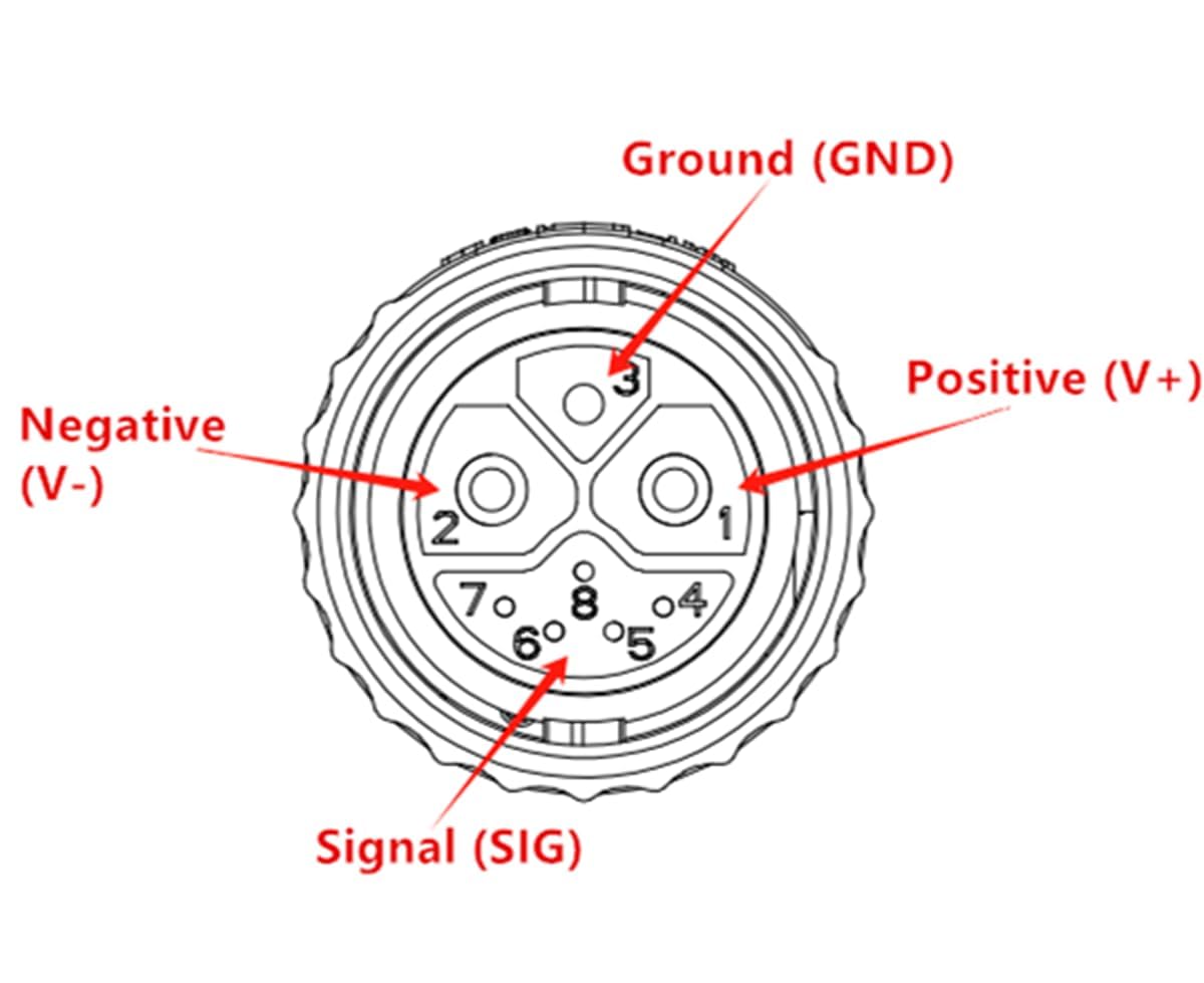 M23 8Pin Connector 2+1+5 Waterproof Wire Cable Connector IP67 Power Signal Plug Circular Aviation Connector