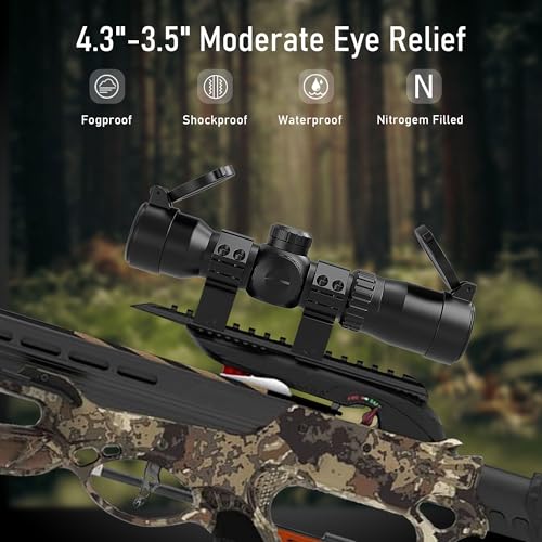 image for UUQ 1.5-5x32 Crossbow Scope,Circles and Rangefinder Etched Glass Balli