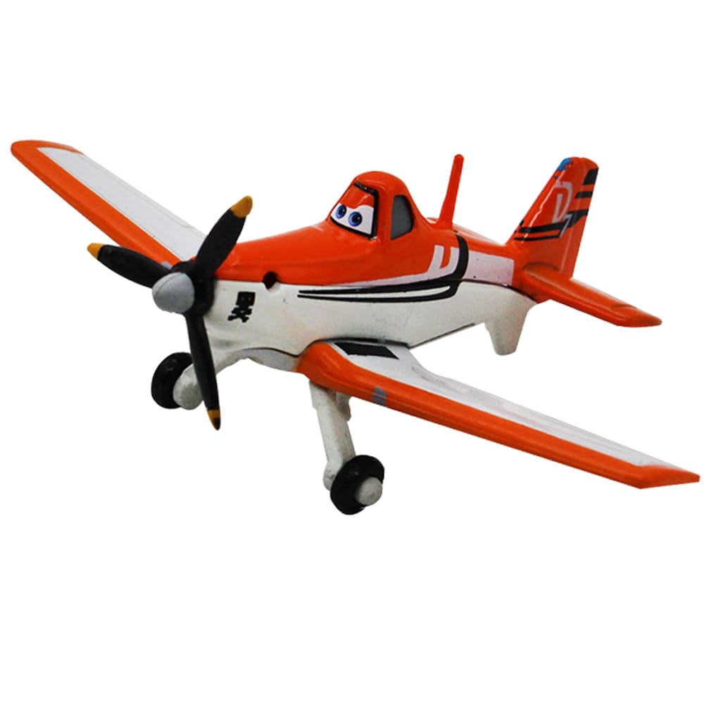 Planes Dusty No.7 Crophopper 1:55 Metal Diecast Plane Model Toy, Best Gift for Kids and Collectors (D7 Dusty)