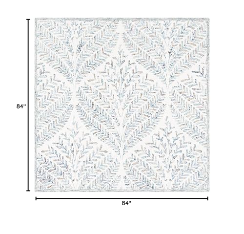 Tapete Safavieh Capri 7' Cuadrado Blanco y Azul miniatura 2