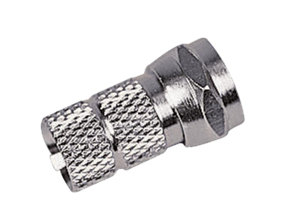 Pro Signal PSG01751 50 ohm F Type Twist On Plug, RG58 Cable, Pack of 10