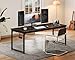 Coleshome 71 Inch Computer Desk with USB Ports, Large Office Desk, Long Study Student Writing Desk, Black