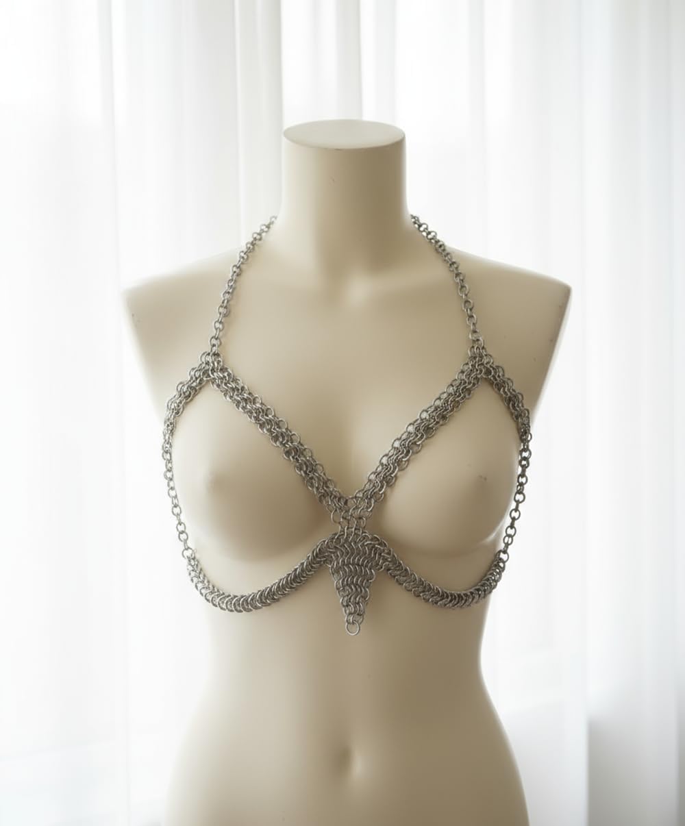 Chainmail Bra Silver