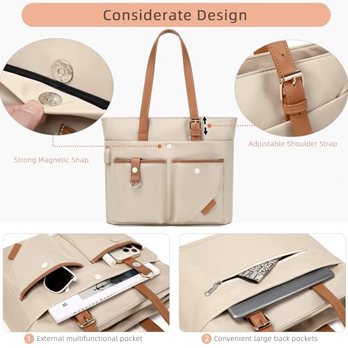 Bolso para laptop mujer 15.6 pulgadas con USB y nylon miniatura 3