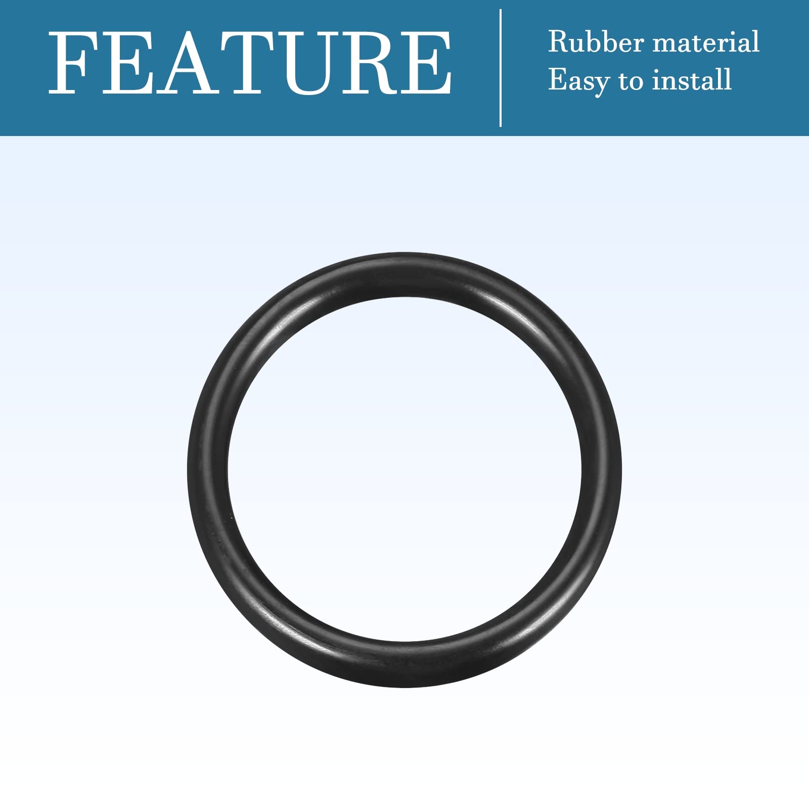 QUARKZMAN 60mm x 50mm x 5mm Nitrilo Goma Juntas Tóricas x 10uds Redondo Junta Arandela para Grifo Plomería Reparación Sellado Conexión [Negro]