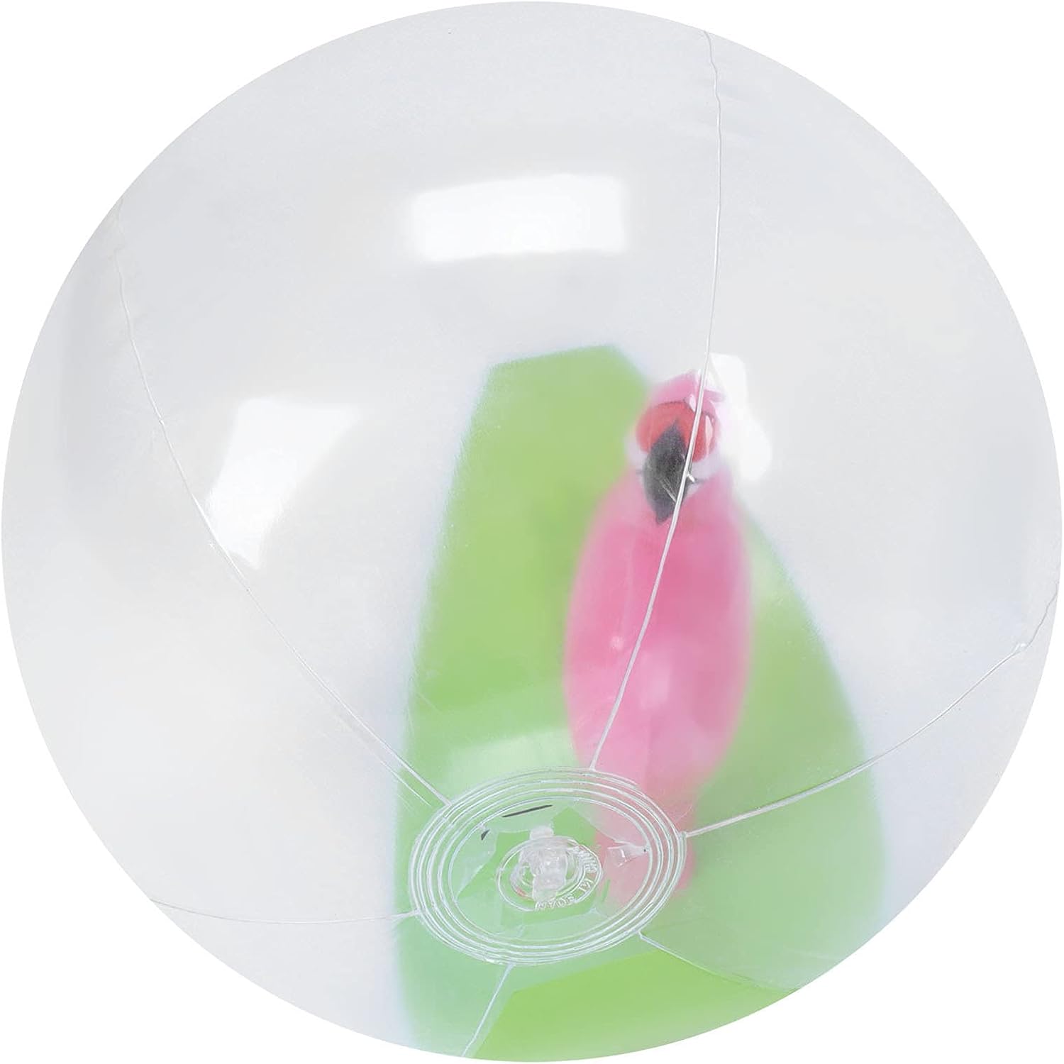 Beach Ball, Transparent 3D Cartoons Design with Anti Leak Valve, Lightweight and Tear for Beach Pool Party, Indoor Outdoor Entertainment Game Toy