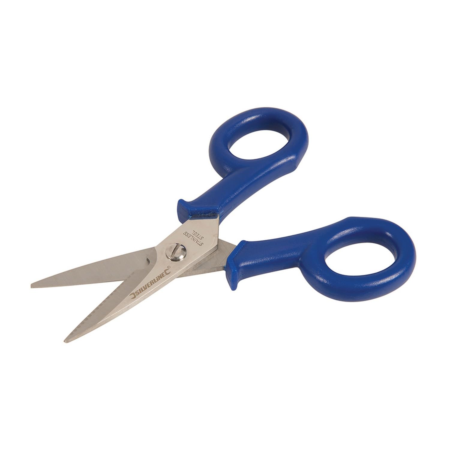 Silverline Blue Electricians Scissors / Shears 140Mm (956775)