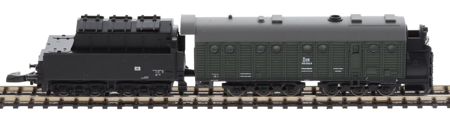 Märklin 87360 - Dampfschneeschleuder mit Kohletender mit angetriebenem Schleuderrad, Spur Z, miniclub.