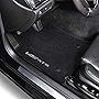 Lloyd Mats Heavy Duty Carpeted Floor Mats for Cadillac ATS-V Sedan 2017-2019 (Charcoal, 2 PC - Sideways Logo)