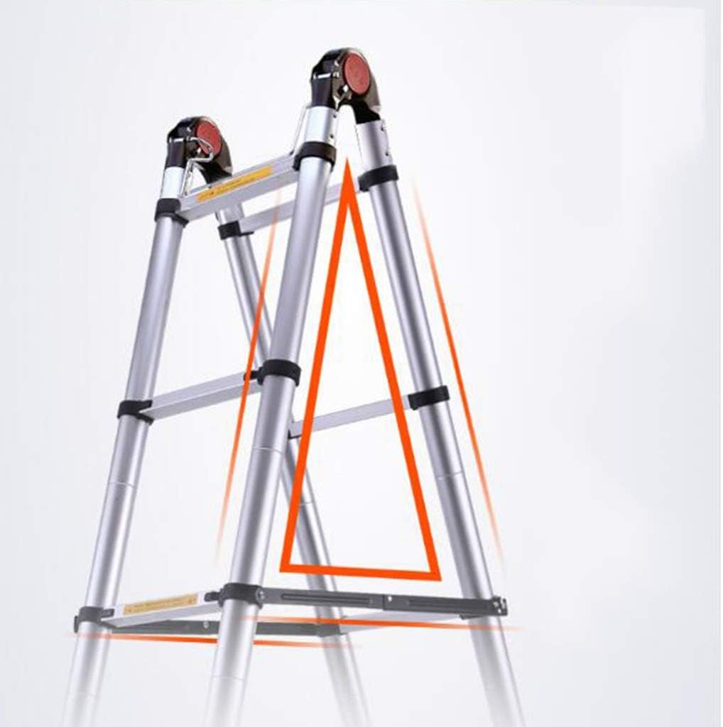 Multi-Functional Aluminum Alloy Extension Ladder, Folding Ladder, Portable Engineering Lifting Stairs (Size : 2.9+2.9=Straight 5.8m(19ft))
