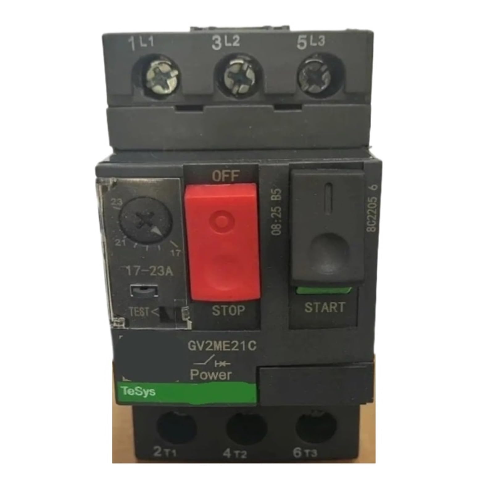 Disjoncteur moteur GV2ME21C 17-23A 3P à bornes à vis-étrier pour protection triphasée