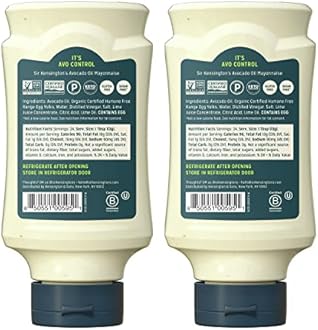 Sir Kensington's Mayonnaise, Gluten Free & Non- GMO Project Verified Condiment Avocado Oil Mayo, Keto Diet & Paleo Diet Certified, Certified Humane Free Range Eggs, Shelf-Stable 12 oz, Pack of 2