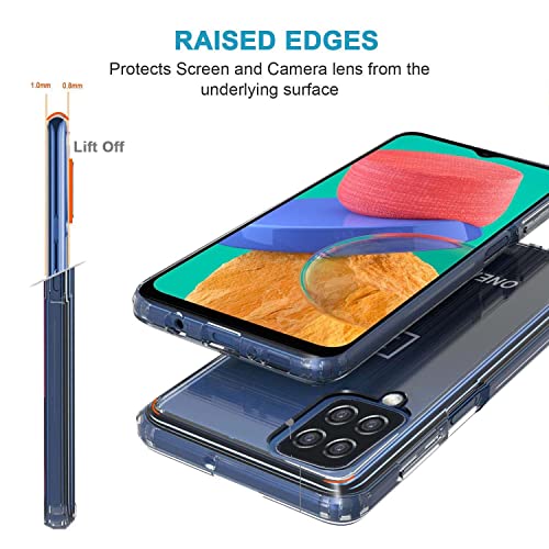 Image of WOW IMAGINE Transparent Back Case Cover for Samsung Galaxy M33 5G | Full Device & Camera Protection Shockproof TPU Silicone Back Cover Case - Transparent