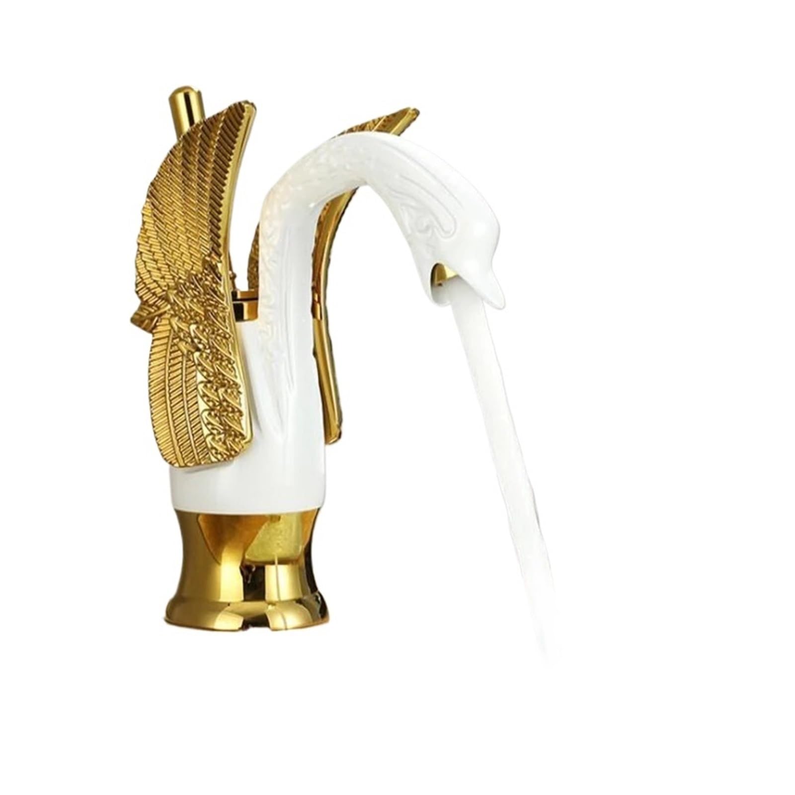 Robinet de lavabo cygne cuivre vintage pour remplacer un mitigeur classique