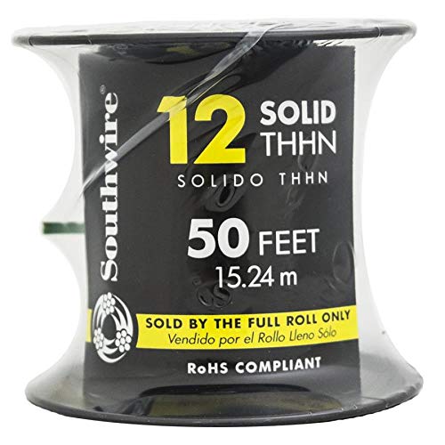 SouthwireCOMPANY LL 11591537 Thhn Wire, 50', Green