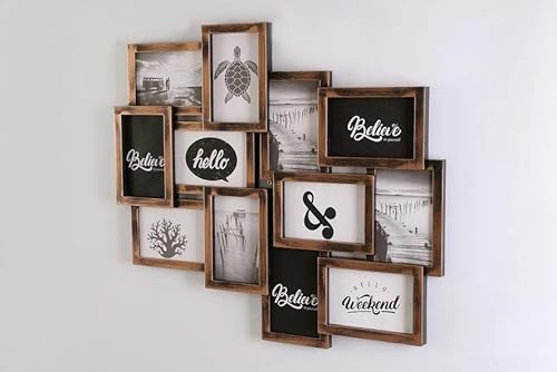 Wackadoo® Galerierahmen für 12 Fotos Collagerahmen Bilderrahmen Kupfer schwarz Industrial Industrie look 10x15 Collage Galerie bilderrahmen collagen, Fotorahmen, Fotorahmen collage Cover