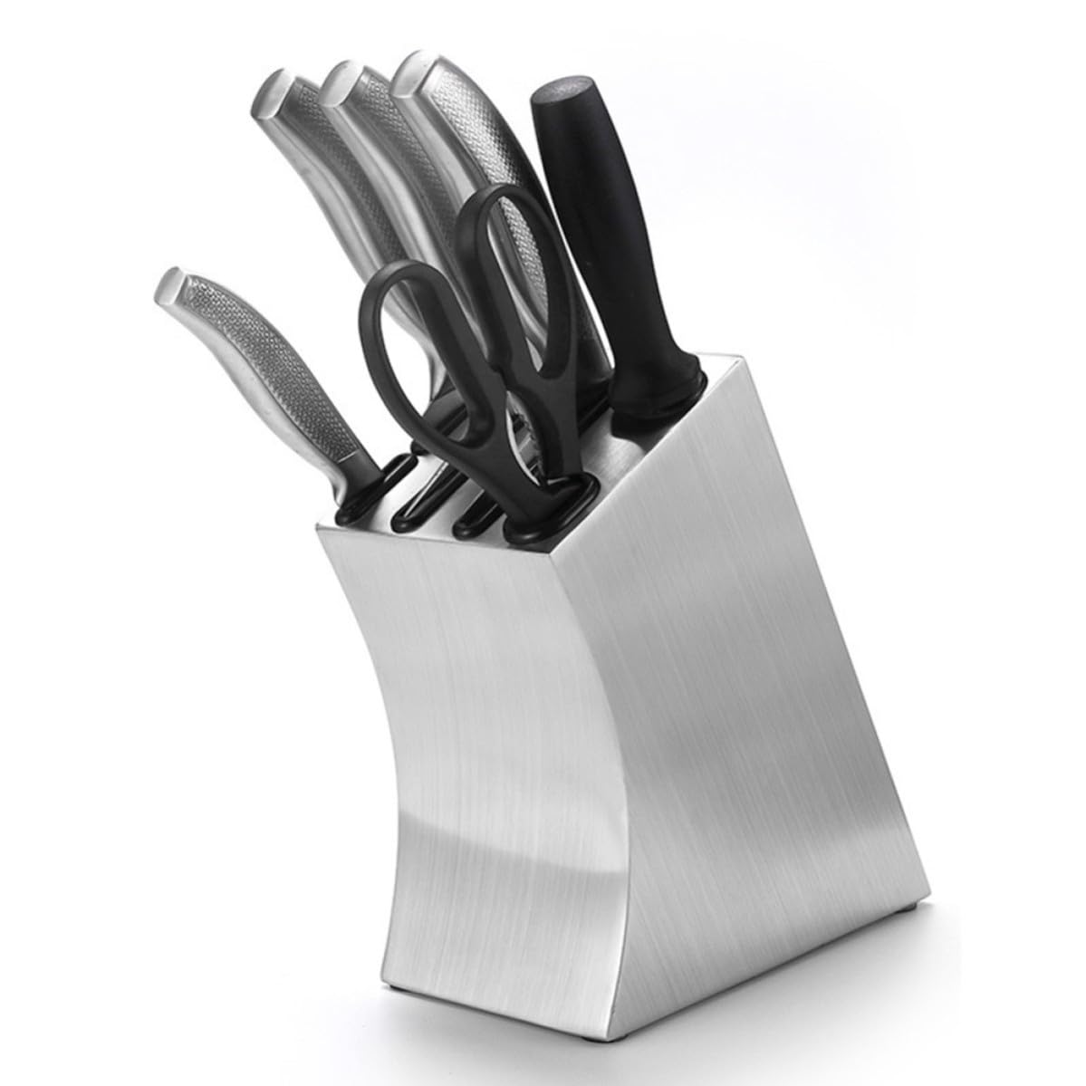 Estante de cubiertos en acero inoxidable 430 con acabado elegante de cocina