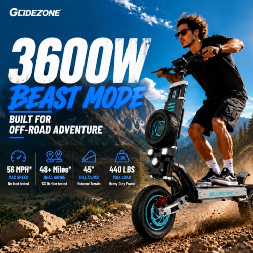 Image of GD83 Electric Scooter for Adults 3600W Dual Motor, Up to 47 MPH