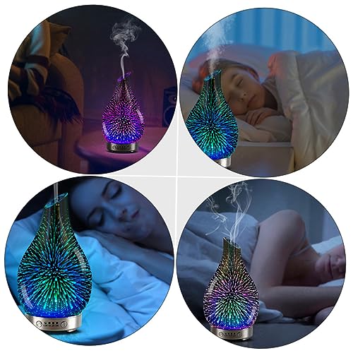 Diffuseur ultrasonique en verre véritable pour décoration maison - 8
