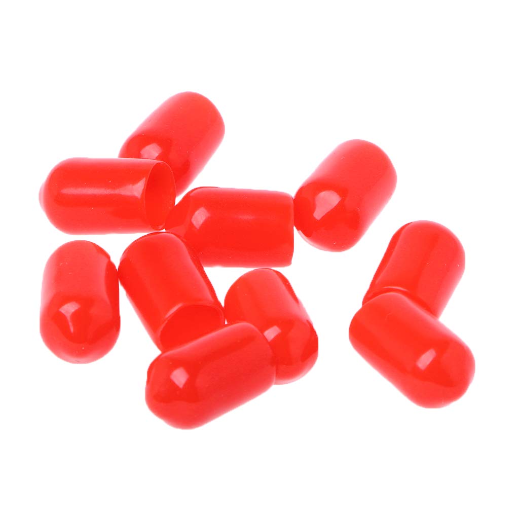 100 coperture protettive in gomma rosse da 6 mm per connettore SMA Adaptateur