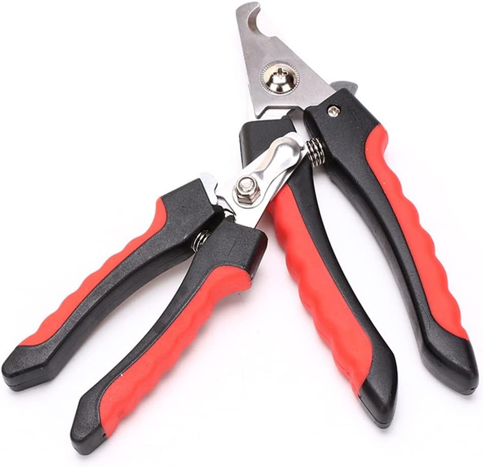 Professional Pet Dog Nail Cutter Stainless Steel Grooming Scissors Clippers Animals Cats (Color : As Shown, Size : M), Medium