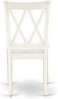 Vista 12 de East West Furniture NDCL5-LWH-C - Juego de mesa de comedor, color blanco lino